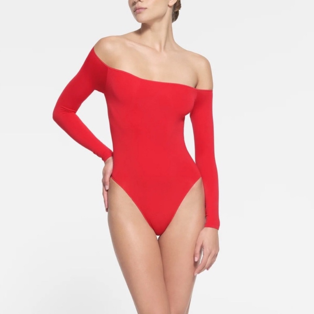Skims Red Bodysuit